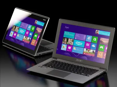 Asus TAICHI 31 convertible hybrid dual-screen ultrabook Low-poly 3D model