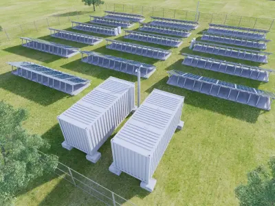 Solar Power Site 3D model