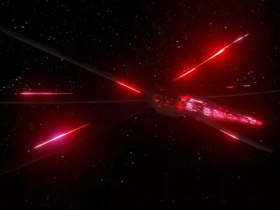 Dark Spaceship-Fighter Class 3D model
