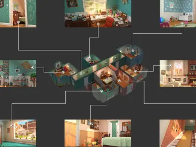  Cartoon Room Collection 