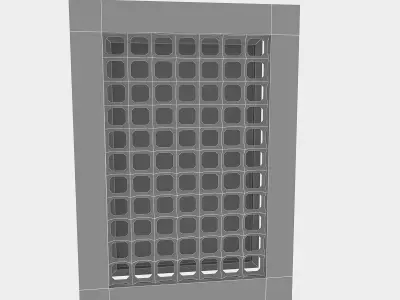 Pavilion Window 5 Low-poly 3D model