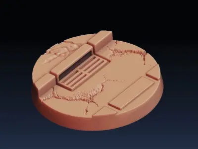 Set of street bases 1 3D print model