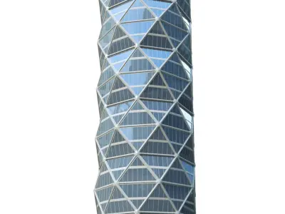 Skyscraper Low-poly 3D model