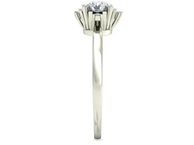 Women Wedding Engagement Ring 3D print model 15