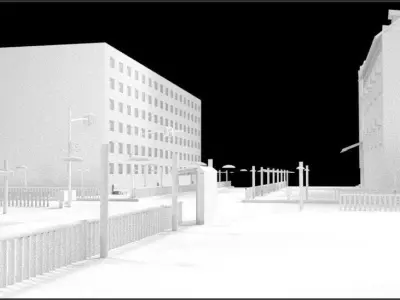 street and city model  3D model