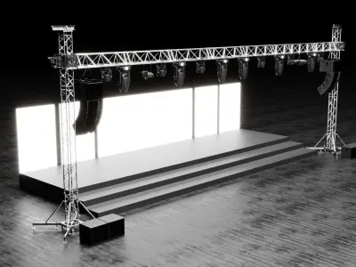 Detail Concert Stage Model 3D model