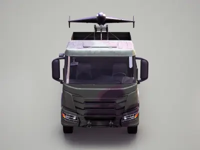  Military Transport Truck with Drone Launcher Geran-2 