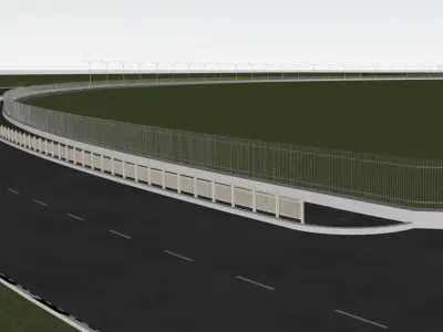 Jawahar Circle with Detailed Roadways - A Jaipur Masterpiece 3D model