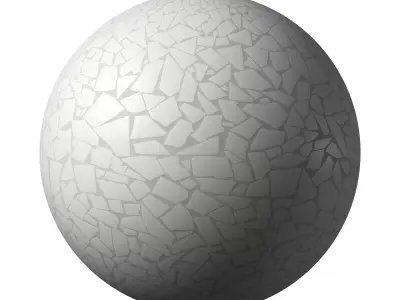Floor Mosaic Crackle Milk Ceramics 04 Texture