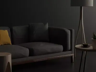 Dark room Free 3D model