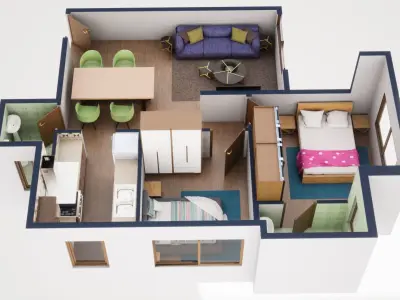 3D Floor Plan Model 31 3D model