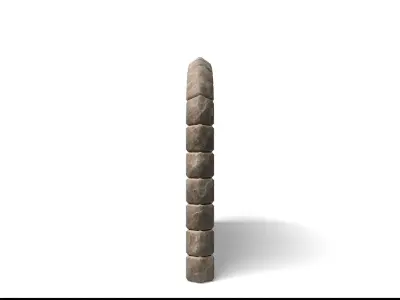 Very Large Medieval Wooden Door  Low-poly 3D model