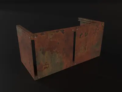 Barricade Pack Low-poly 3D model
