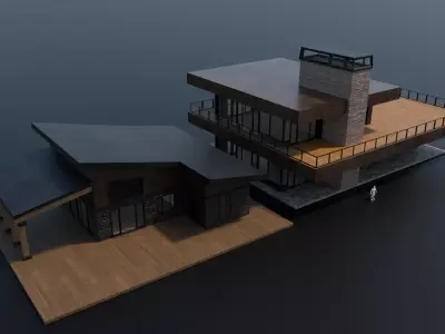 Modern House Pack Vol 1 Low-poly 3D model