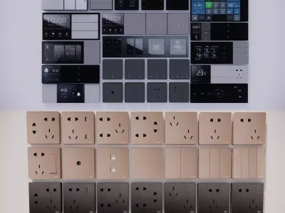 Switch and Outlet Collection-A7 3D model