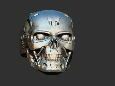 Terminator T800 Machine ring 3D print model