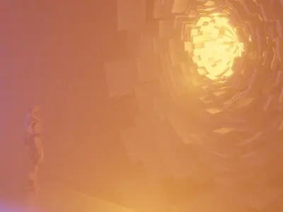 sci fi scene Low-poly 3D model