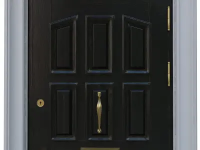 Entrance classic door 15 3D model