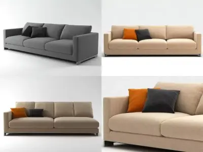 Reversi sofa system 3D model