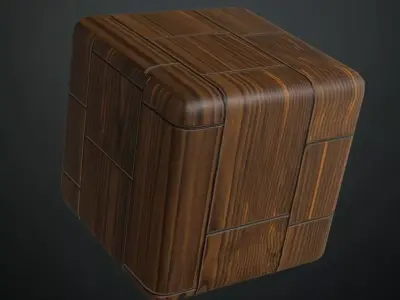 Golden Oak Parquet Wood Planks PBR Seamless Texture