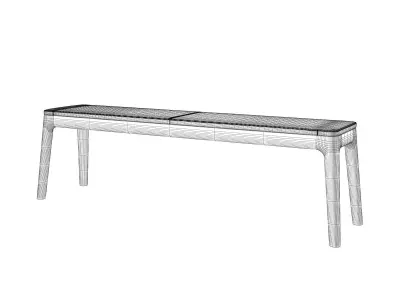 E8 Bench Upholstered Seat 3D model