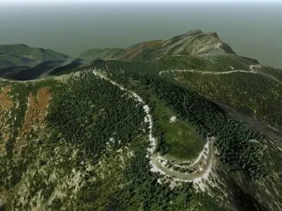 Clingmans Dome Tennessee 3D model