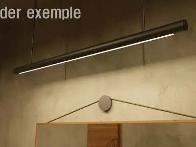 modern light 1 Free 3D model