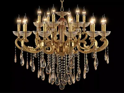 727182 Zar Osgona Chandelier 3D model