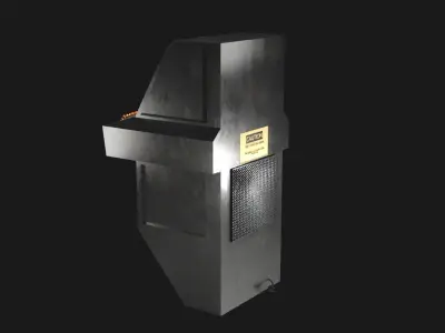 Sci-Fi Computer module Low-poly 3D model