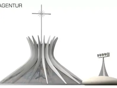 Cathedral of Brasilia 3D model