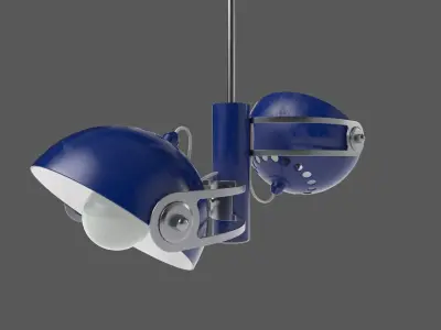 retro ceiling hanging lamp 3D model