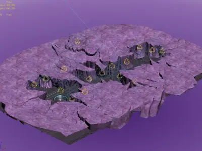 Battlestar - Icefield - Bursting Ice 02 3D model