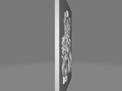 Kaws Street Art Poster Home Decor 3D print model