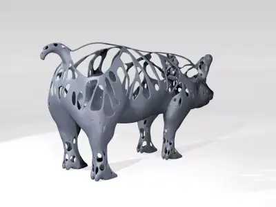 Pig Dust Voronoi 3D model