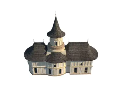 Romanian Orthodox Church - Chiajna Monastery - Reconstruction 3D model