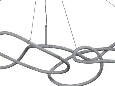 Ghost Chandelier Big Neon 3D model