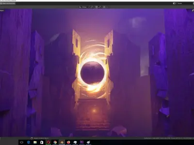 Epic enviroment scene made in blender 3D model