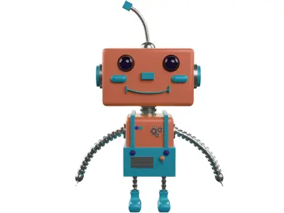 Robot  Low-poly 3D model