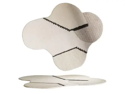 CC-tapis Rectangle Undyed Rug by Studiopepe 3D model