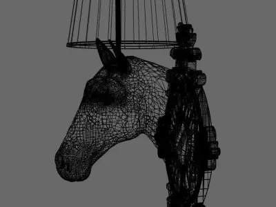 Lamp Horse 3D Model 3D model