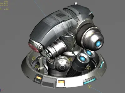 Spacecraft - Ground Objects 01 3D model