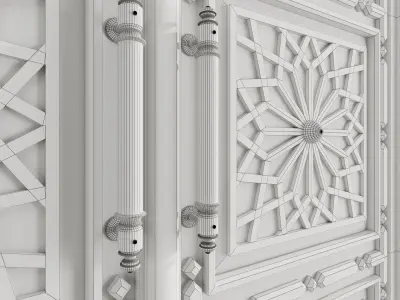Old islamic door2 3D model