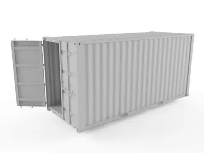 20ft Shipping Container 3D model