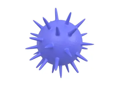 Virus v3 006 Low-poly 3D model