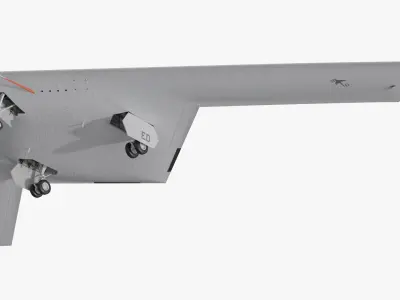  B-21 Strategic Bomber White 