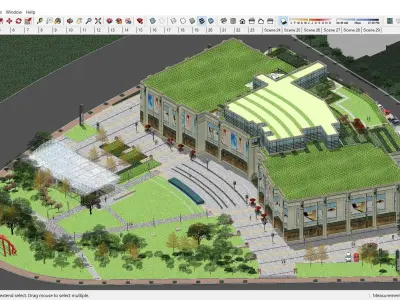 Sketchup Shopping Center 182 3D model