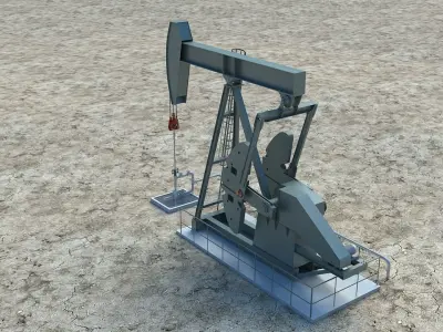Oil Pump Jack 3D model