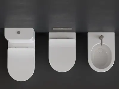 Scarabeo Ceramiche Moon WC Low-poly 3D model