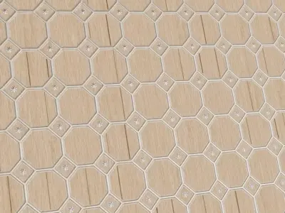 Antique High-Gloss Polished Mahogany PBR Seamless Texture