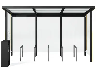 Bicycle parking Aureo Velo by mmcite 3D model